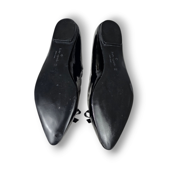 NWOB! Kate Spade Emma Black Patent Leather Flats Shoes 8 NEW WITHOUT BOX! - Picture 9 of 10
